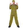 COSTUME PRISONNIER JAUNE/NOIR XL