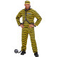 COSTUME PRISONNIER JAUNE/NOIR XL