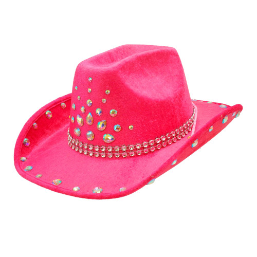 CHAPEAU COWBOY DIAMANTS ROSES