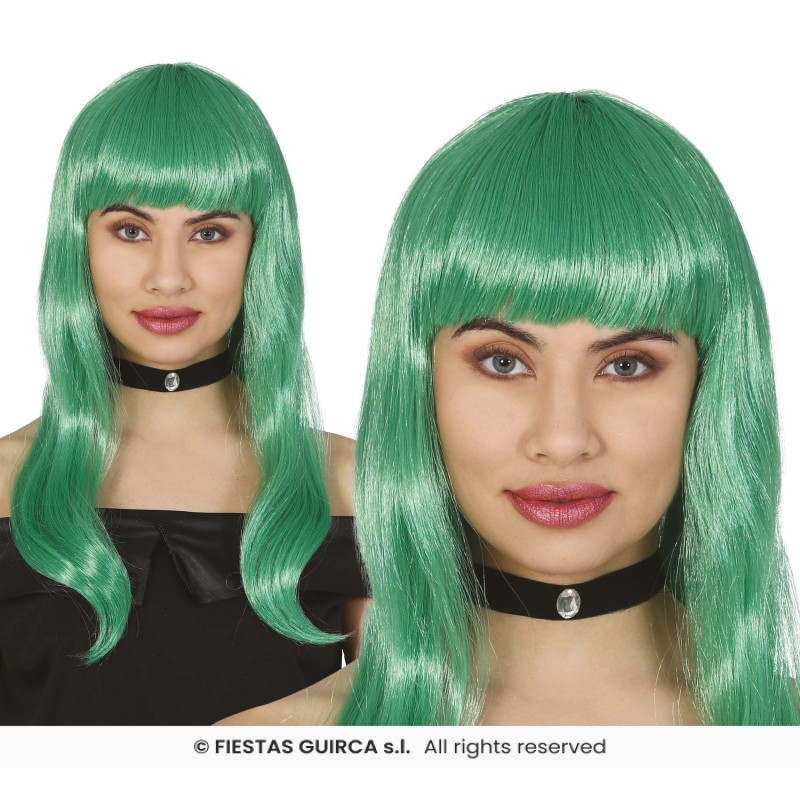 PERRUQUE LONGUE VERTE