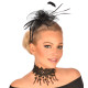 COLLIER EN DENTELLE AVEC PERLE NOIR