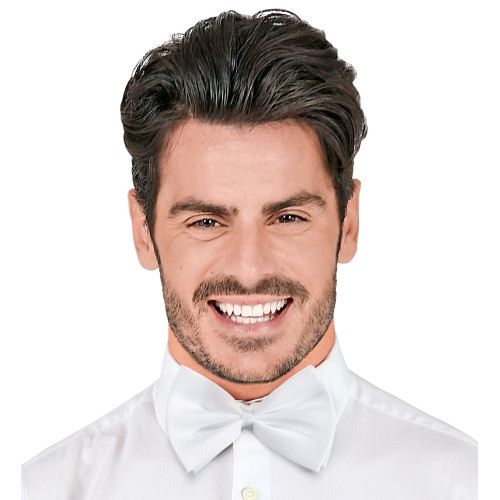 NOEUD PAPILLON BLANC SATIN