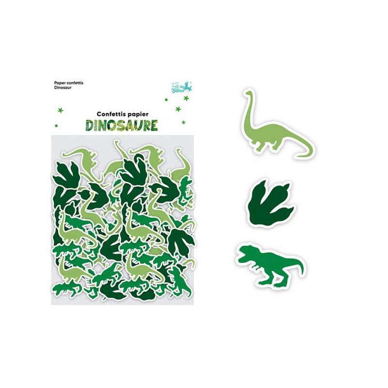 SACHET CONFETTIS DINOSAURE