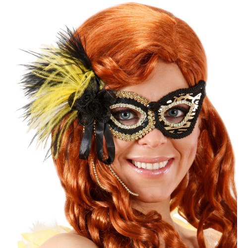 LOUP TIGRE AVEC GEMME, ROSE EN PAILLETTES