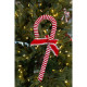 CANDY CANE FOURRURE NOEUD 42CM