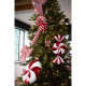CANDY CANE FOURRURE NOEUD 50CM