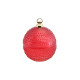 BOULE DE NOEL VERRE ROUGE