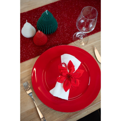 SOUS-ASSIETTE PP ROUGE BRILLANT
