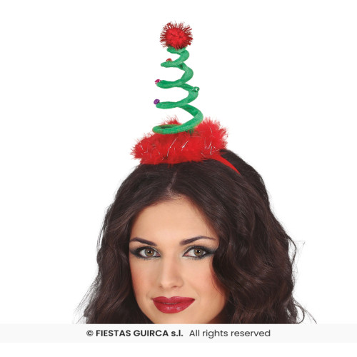SERRE-TÊTE SAPIN DE NOËL SPIRALE