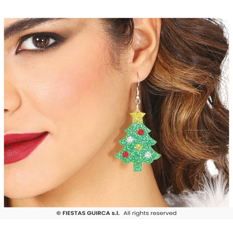BOUCLES D'OREILLES ARBRE DE NOEL