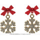 BOUCLES D'OREILLES FLOCONS NEIGE