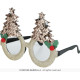 LUNETTES AVEC SAPINS DORÉS