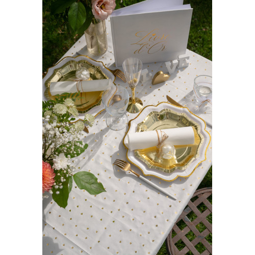 10 SOUS ASSIETTES CHIC OR