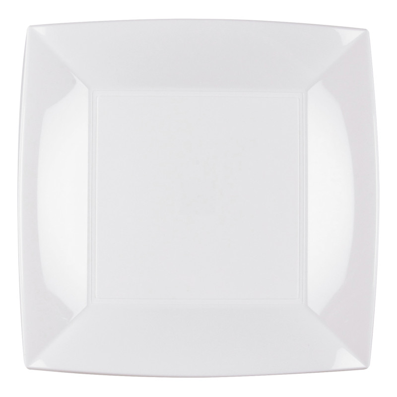6 ASSIETTES PLATES BLANCHES