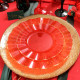 6 ASSIETTES PM PLAST.ROUGE