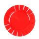6 ASSIETTES PM PLAST.ROUGE