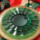 6 ASSIETTES PLAST.VERT ANGLAIS