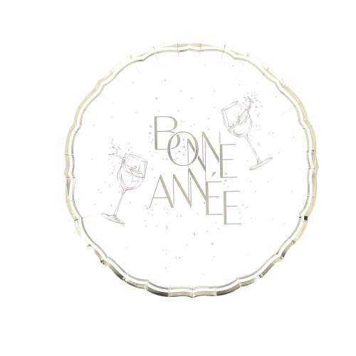 8 ASSIETTES BONNE ANNEE