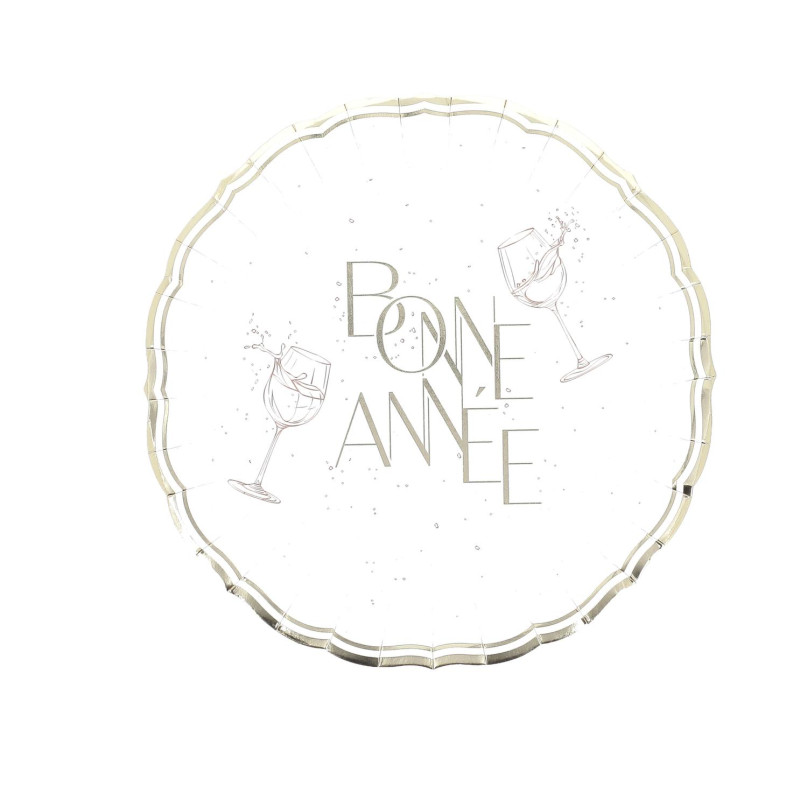 8 ASSIETTES BONNE ANNEE