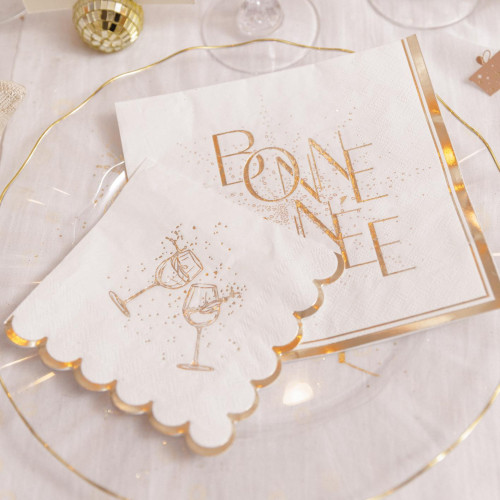 20 SERVIETTES COCKTAIL BUBBLES