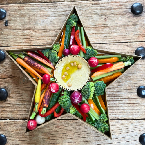 PLATEAU ETOILE CARTON KRAFT