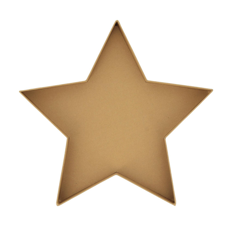 PLATEAU ETOILE CARTON KRAFT