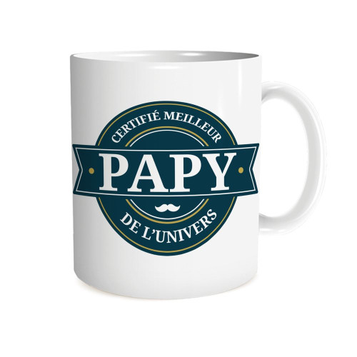 MUG "CERTIFIE MEILLEUR PAPY"