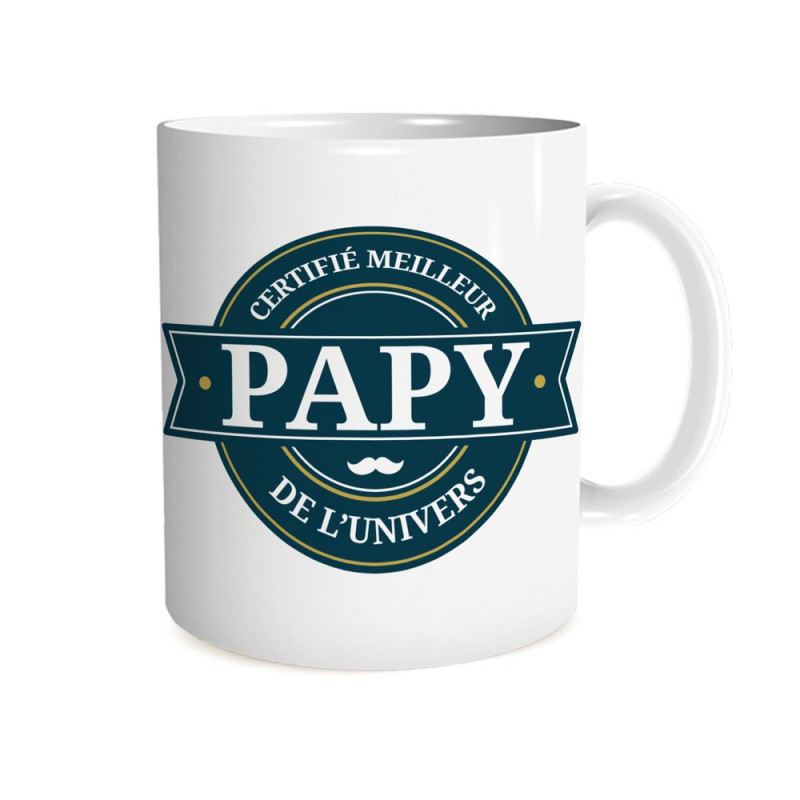MUG "CERTIFIE MEILLEUR PAPY"