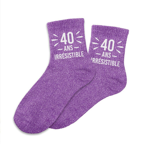 CHAUSSETTES PAILLETTES 40ANS