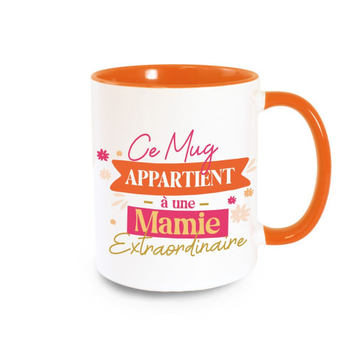MUG ORANGE MAMIE EXTRAORDINAIRE
