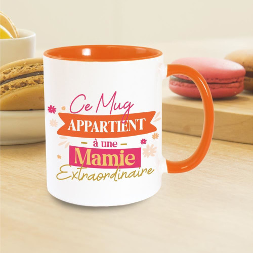 MUG ORANGE MAMIE EXTRAORDINAIRE