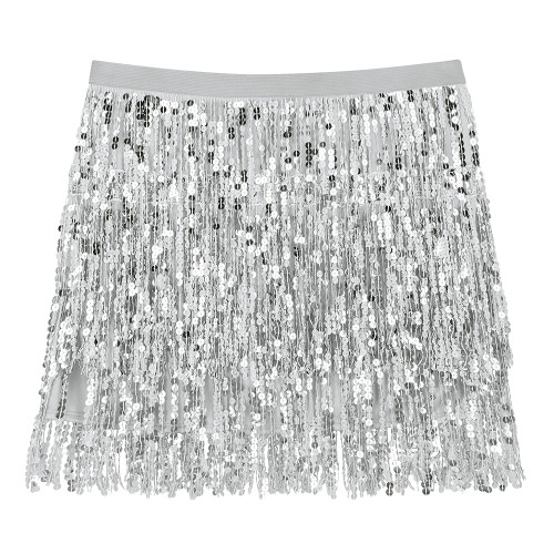 MINIJUPE SPARKLE ARGENT (M/L)