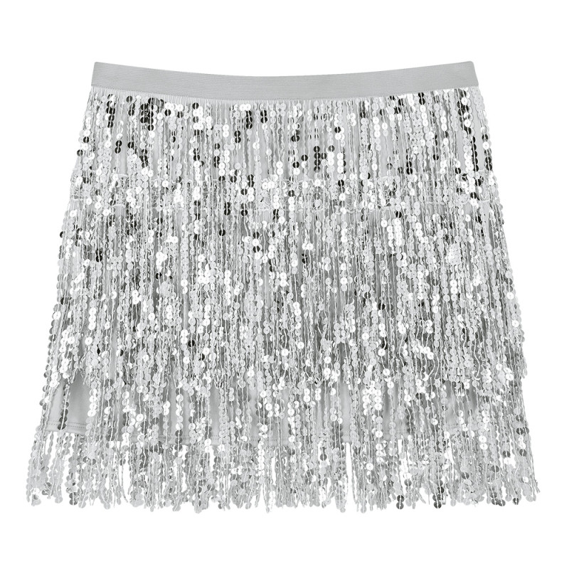 MINIJUPE SPARKLE ARGENT (M/L)