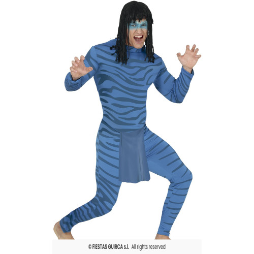 COSTUME FELIN BLEU M