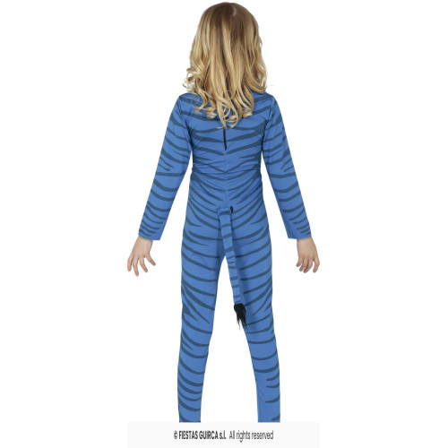COSTUME FELIN BLEU 7/9ANS