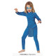 COSTUME FELIN BLEU 10/12ANS