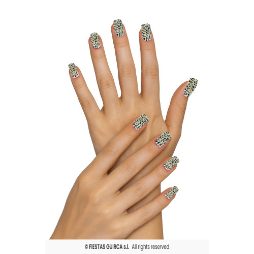 12 ONGLES LEOPARD