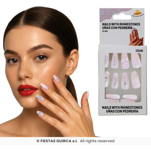 12 ONGLES AVEC PIERRES