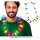 COLLIER 12 LEDS BATTERIE MULTICOLORE
