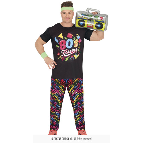 COSTUME RAINBOW 80S L