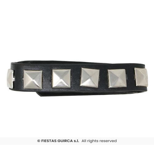 COLLIER PUNK NOIR 44 CM