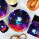8 ASSIETTES LET'S DISCO 23 CM