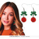 BOUCLES D'OREILLES BOULES DE NOEL