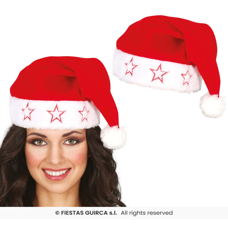 BONNET DE NOEL AVEC ETOILES
