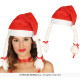 BONNET MERE NOËL AVEC TRESSES
