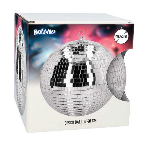 BOULE DISCO ARGENT 40CM