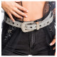 CEINTURE BOUCLE STRASS ARGENT