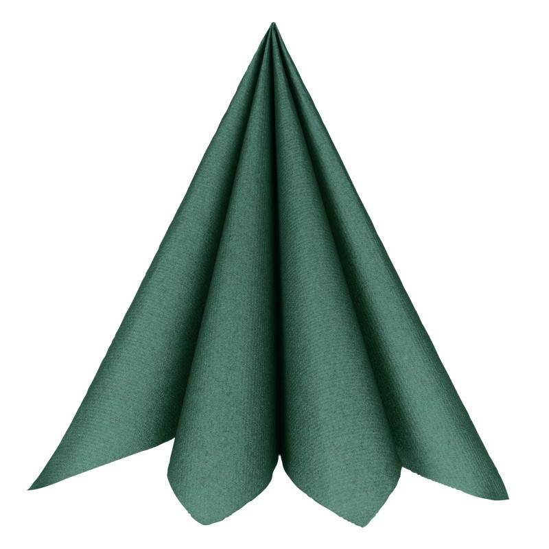 25 SERVIETTES RAINBOW VERT FONCE