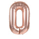 BALLON CHIFFRE 0 ROSE GOLD 86CM