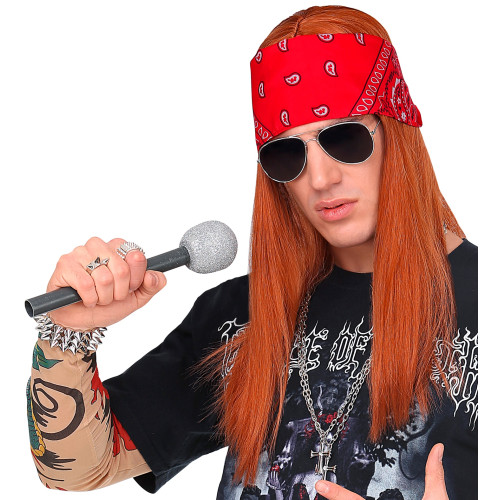 PERRUQUE AXEL+BANDANA+LUNETTES